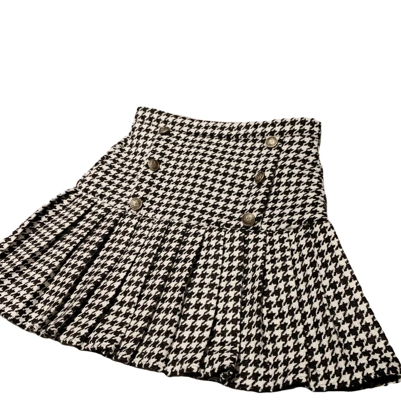 

Spring Plaid A-line Women Skirt 2021 Women Casual Office Lady Jupe Korean Fashion High Waist Preppy Style Mujer Faldas 13A231
