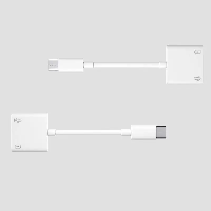 Dual USB Type C Splitter DAC 2 in 1 Audio Fast Charge to 3.5mm Headphone Adapter for Google Pixel Huawei Xiaomi Oneplus | Компьютеры и