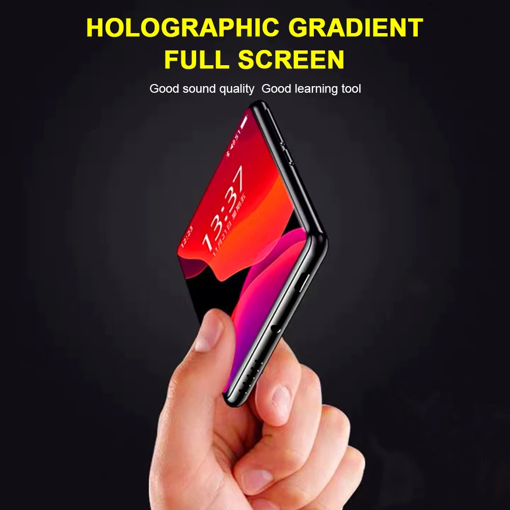 MP3 плеер с Bluetooth 4 1 2 &quotЭкран Портативный аудио/видео FM радио голос