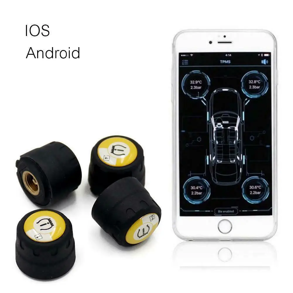Tpms Android Bluetooth 4 Автомобильный внешний датчик давления в шинах Система мониторинга
