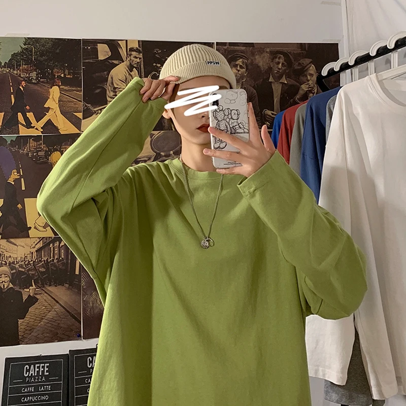 

LEGIBLE 2021 Autumn Long sleeve T-Shirt Women Basic Tee Shirt Oversize T Shirt Women Casual O-neck Women tshirt plus size