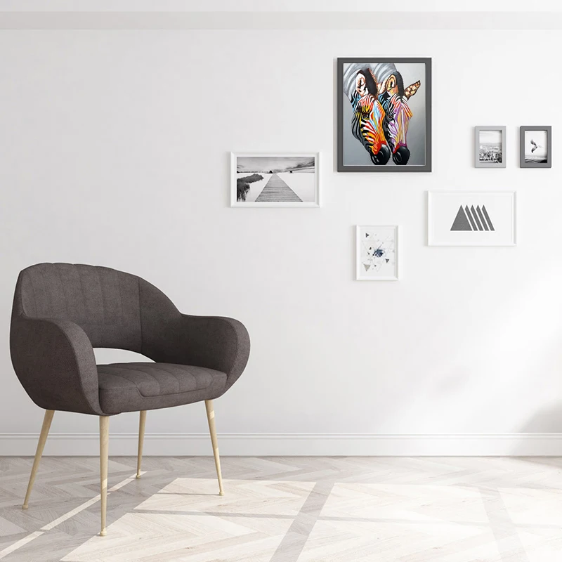 Алмазная 5D картина сделай сам вышивка Зебра животное крестиком полные круглые