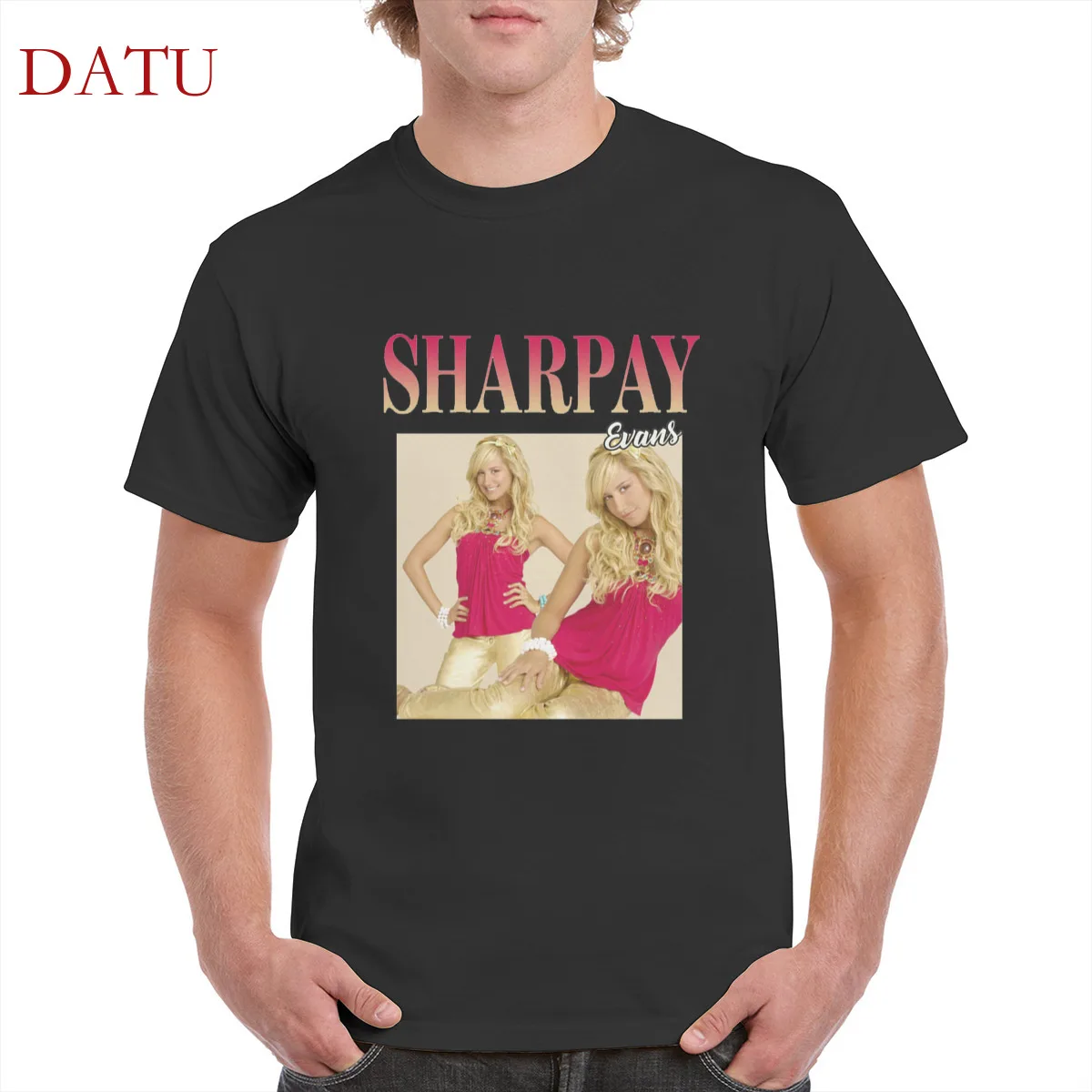 

Sexy Sharpay Evans cover print t shirt 100% cotton Harajuku Retro casual tshirt gothic punk top oversized men/women's T-Shirts