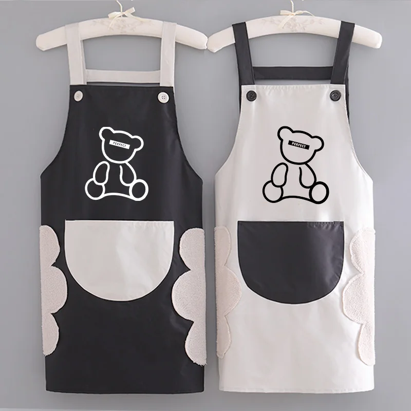 

Wipe Hands Cartoons Princess Apron Dress Kitchen Aprons for Women Water and Oil Proof Tablier Cuisine Femme Baking Accessories