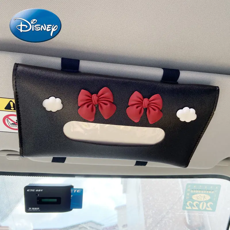 

Disney Mickey Mouse Minnie Donald Duck Car Cartoon Creative Personality Multifunctional Pumping Tissue Box Hanging Sun Visor