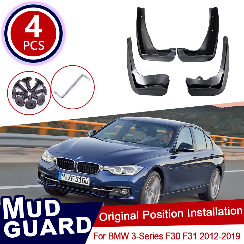 Брызговики для BMW 3 серии F30 F31 2012 ~ 2019 передние и задние|Наклейки на автомобиль| |