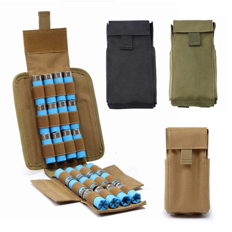 

Hunting 12GA Ammo Pouch Bullets Bag Shotgun Shells Ammo Holder CS Field Portable Outdoor 25-Hole Bullet Bags