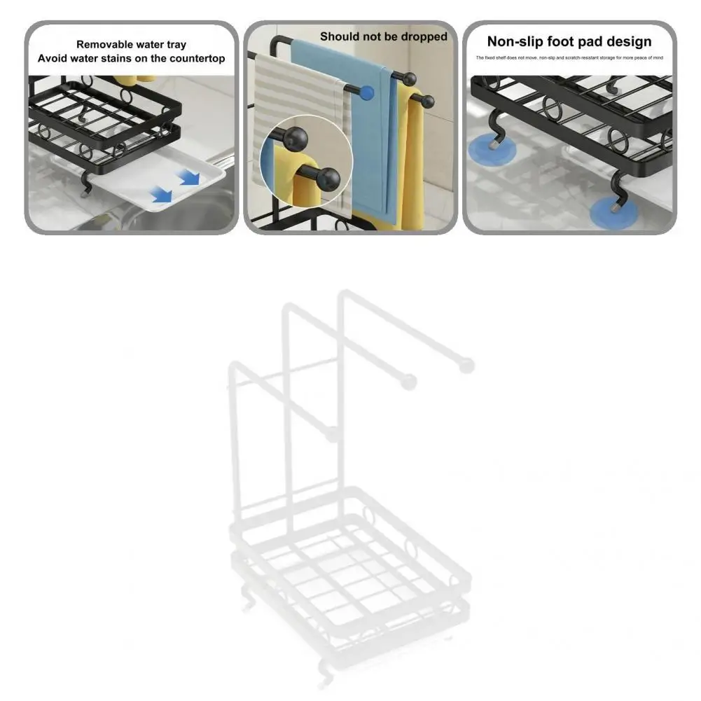 

Устойчивый к коррозии съемный лоток из углеродистой стали без отверстий Органайзер кухонный инструмент