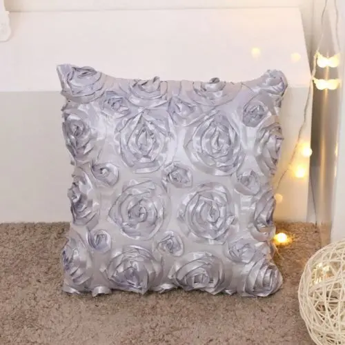 Большая розовая декоративная подушка из полиэстера чехол для подушки