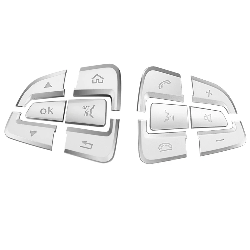 

Car Interior Steering Wheel Buttons Cover Stickers Accessories For Mercedes Benz A B C E S ML class GLA GLC CLA CLS GLE GLS GLK