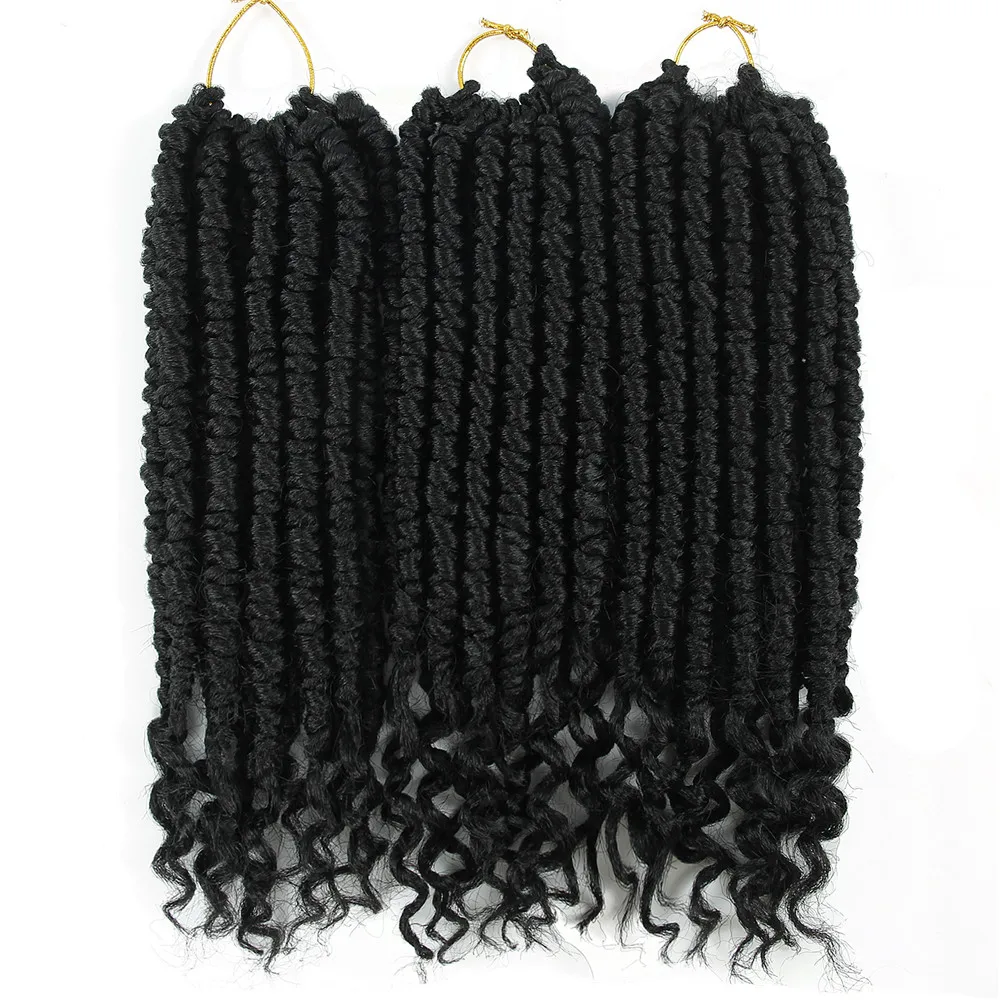 Кудрявые вьющиеся Сенегальские косы плетеные 14 дюймов 12 корней/упаковка 55 г