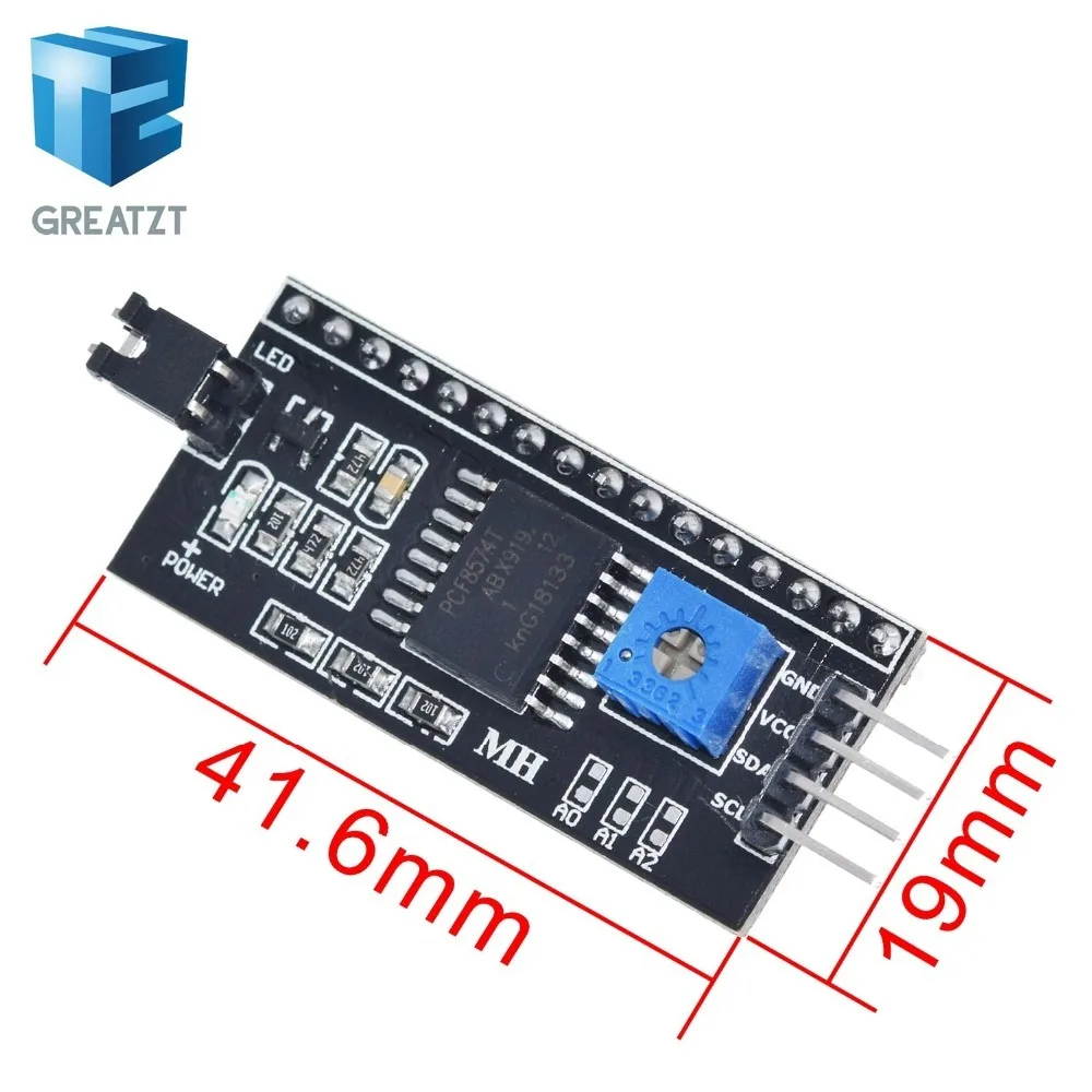 GREATZT 1 шт. модуль ЖКД синий зеленый экран IIC/igc 1602 для arduino 1602 lcd UNO r3 mega2560 lcd 1602
