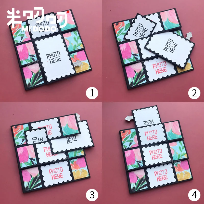 Вращающийся слайдер сюрприз креативные Вырубные штампы 2019 для скрапбукинга