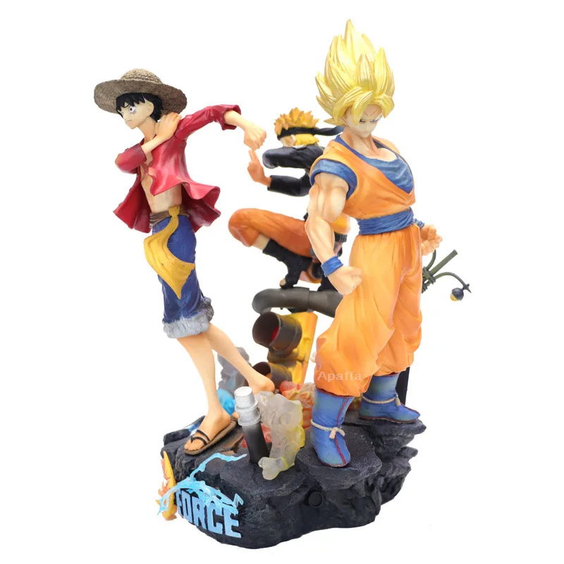 25 см прыжок силы Драконий жемчуг зет цельный героя аниме Наруто ПВХ Фигурки Luffy