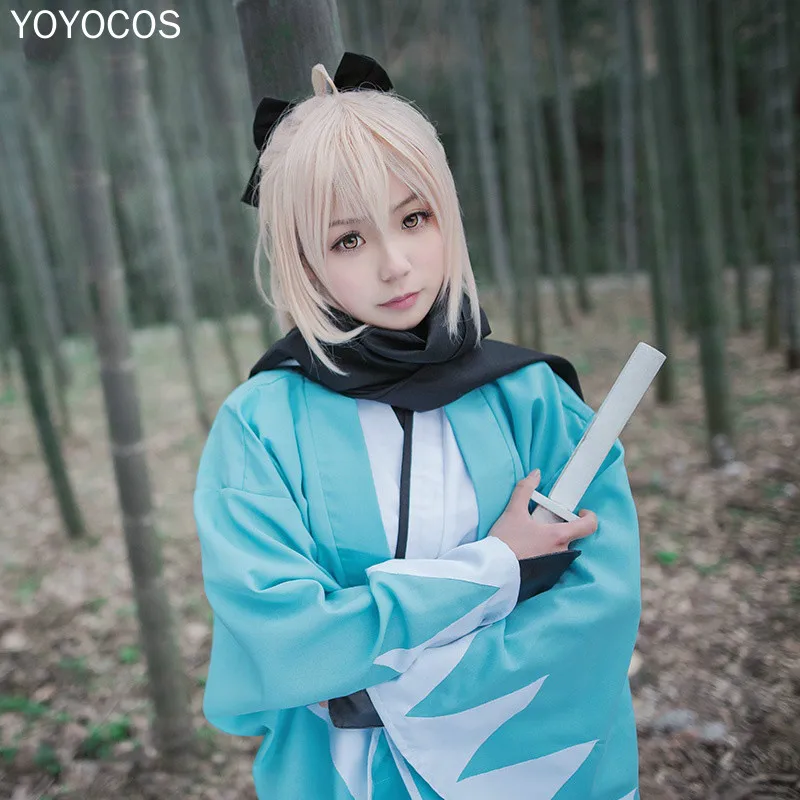 Парик YOYOCOS Okita Souji Fate Grand Order парик для косплея короткие синтетические женские