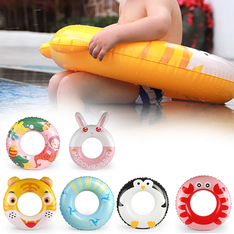 

Cartoon Children's Swimming Ring Safe Pool Float Summer Outdoor Activitives Party Eco-Friendly Cute Kids Adult Swimming Circle