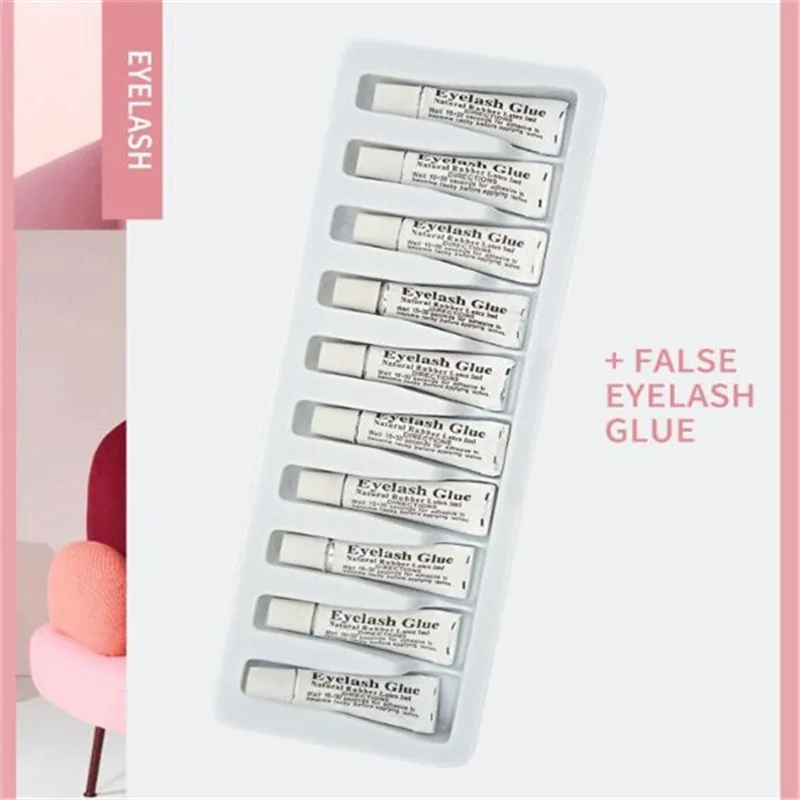 10 шт./компл. профессиональный клей для ресниц Сильный прозрачный/Темный