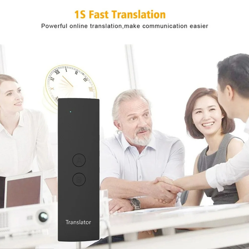 

T6 Mini Intelligent Translator Device Speech Interpreter Two-way Real-time Translation 38 Languages Bluetooth Text Translation
