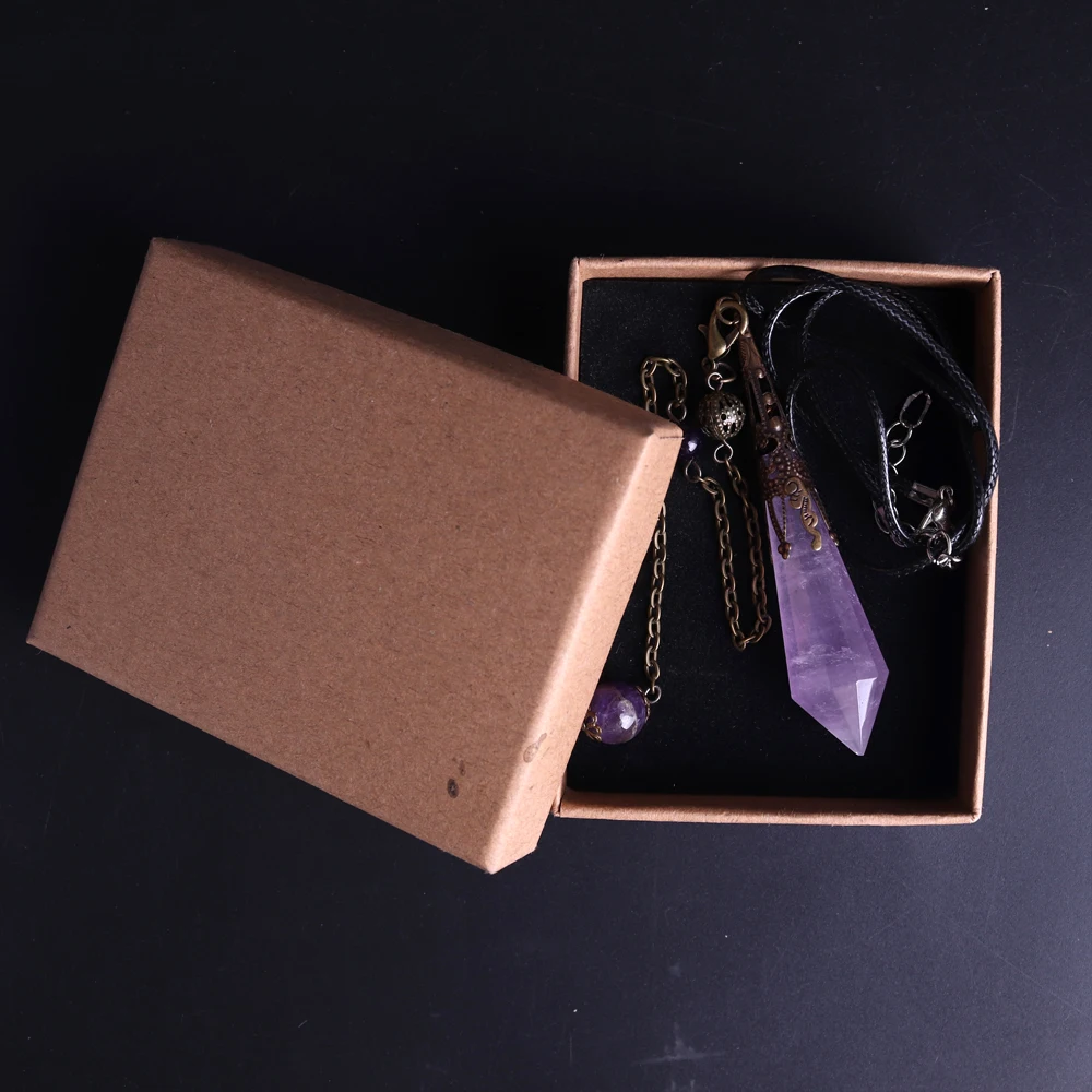 Ювелирные изделия из драгоценных камней кварц аметист натуральный цвет подвеска