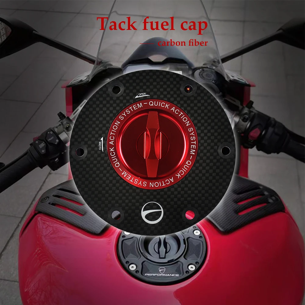 

Carbon Fiber Motorcycle Accessories Quick Release Key Fuel Tank Gas Oil Cap Cover for Mv Agusta BRUTALE 675 800 RR