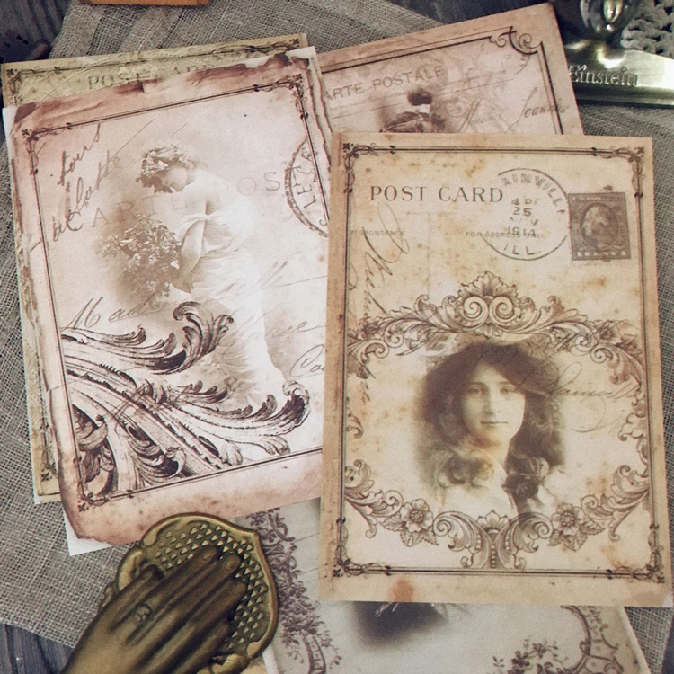 8 штук пакет винтажная желтая старая фотография BG стикер DIY Ремесло Скрапбукинг