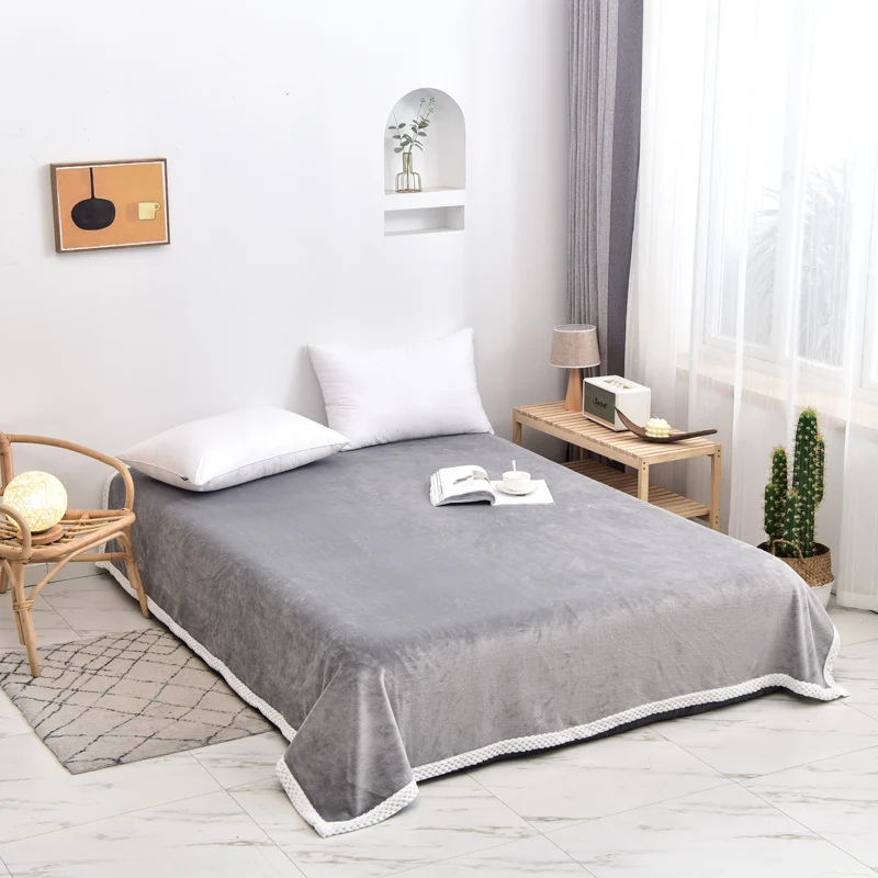 Новое супермягкое фланелевое одеяло полотенце дорожное флисовое Сетчатое