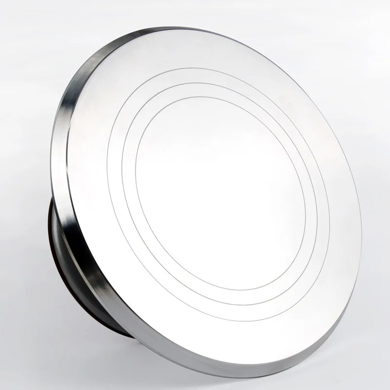 Поворотный стол для торта из алюминиевого сплава 12 дюймов цветочный ручная