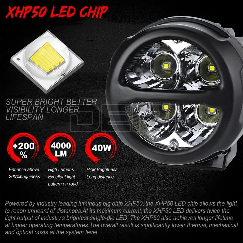 Светодиодный светильник рабочего света с комбинированным светом 3 дюйма 12 В 24 -