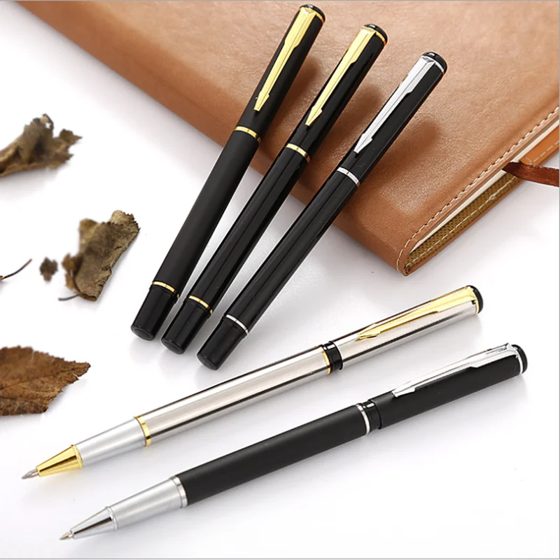 

1Pcs Metal Ball-point Pen Gel Pen Water-based Pen Advertising Signature Pen Custom Logo Lettering Engraved Name Stationery