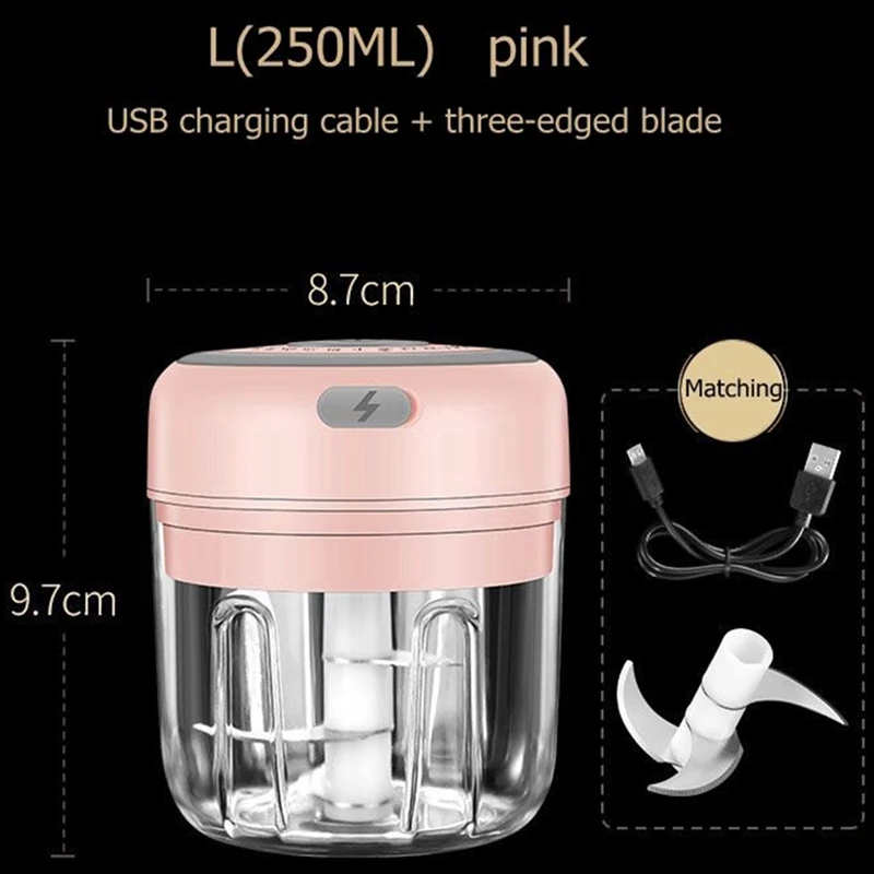 

Electric Mini Garlic Masher Garlic Vegetable Chopper Grinder Wireless Portable Electric Garlic Press