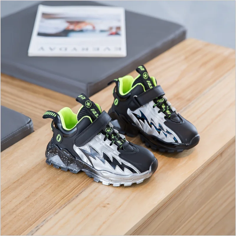 

2021 New Autumn Children Sneakers Breathable Kids Sport Shoes Soft Sole Fashion Boys Running Shoes