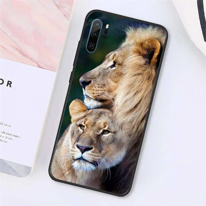 

Lion Alpha Male Lovely Phone Cases For Huawei P9 P10 P20 P30 Pro Lite smart Mate 10 Lite 20 Y5 Y6 Y7 2018 2019