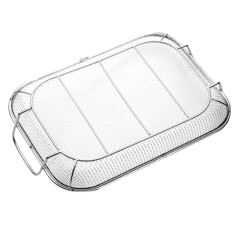 

Stainless Steel Leaking Basket, Bread Basket Vegetable Basket, Multi-Purpose Basket with Handle