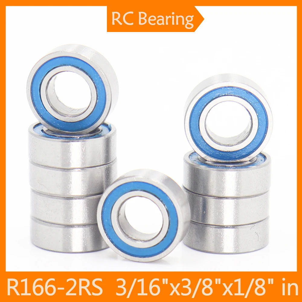 R166RS подшипник (10 шт) 4 7625x9 525x3 175 мм тонкий раздел R166-2RS шарикоподшипники RS R166 2RS с