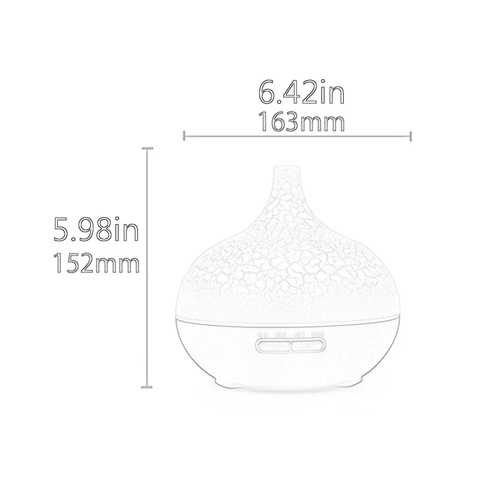 

Pointed mouth humidifier 400ml wood grain aromatherapy machine Wood grain aromatherapy machine perfuming machine