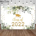 Фон для фотосъемки с изображением градиентов класса 2022 выпусквечерние вечера поздравления градиентный фон Декор зеленых листьев поздравление фотосессия