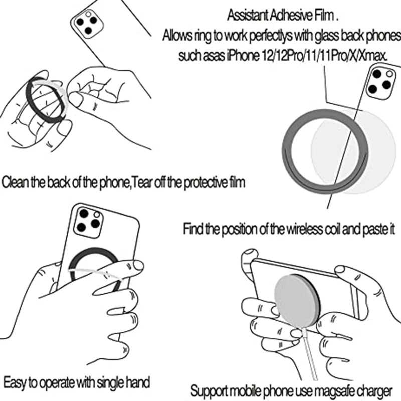 magnetic ring phone holder portable round metal business lazy stand foldable desk stable bracket for tablet samsung iphone 12 free global shipping