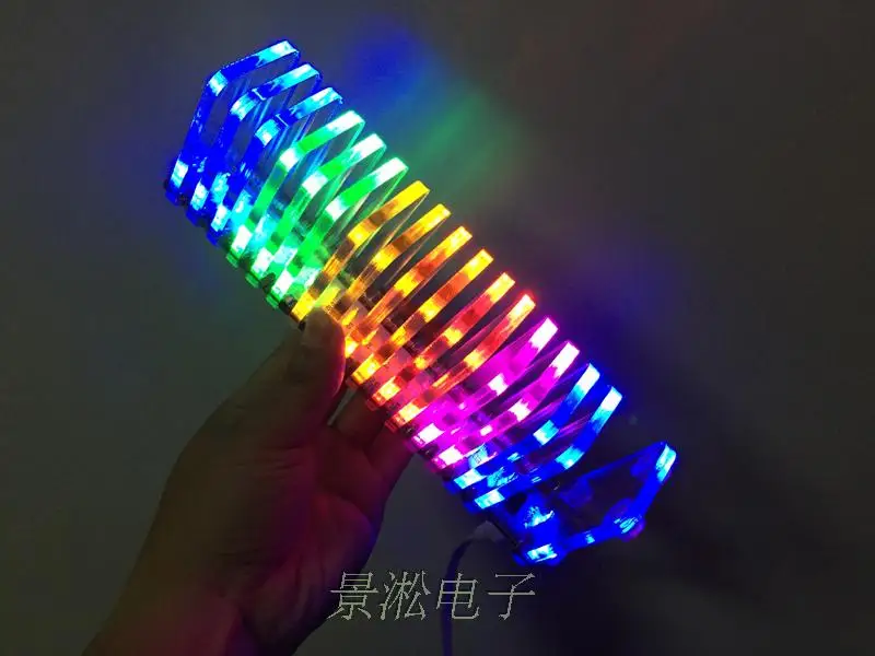 Goede KS16Music Spectrum Dromerige Crystal Geluid Kolom Licht Kubus Led Niveau Display Elektronica Diy Kit Vu Toren
