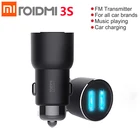 Автомобильное зарядное устройство Xiaomi Roidmi 3S Mojietu 5 в 3,4 а с двумя USB-портами, Bluetooth-совместимый музыкальный плеер, FM-передатчики для iPhone и Android