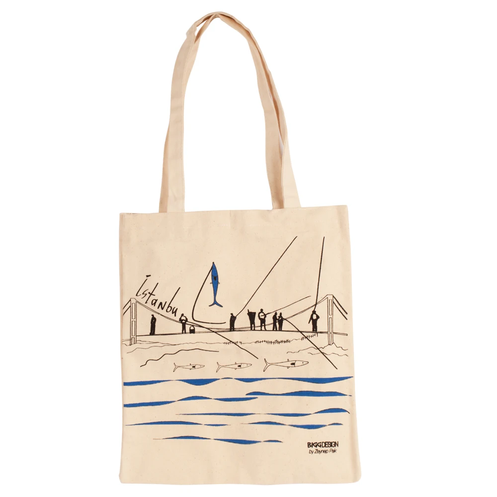 

Biggdesign Strap Cream Color Raw Cloth Bag