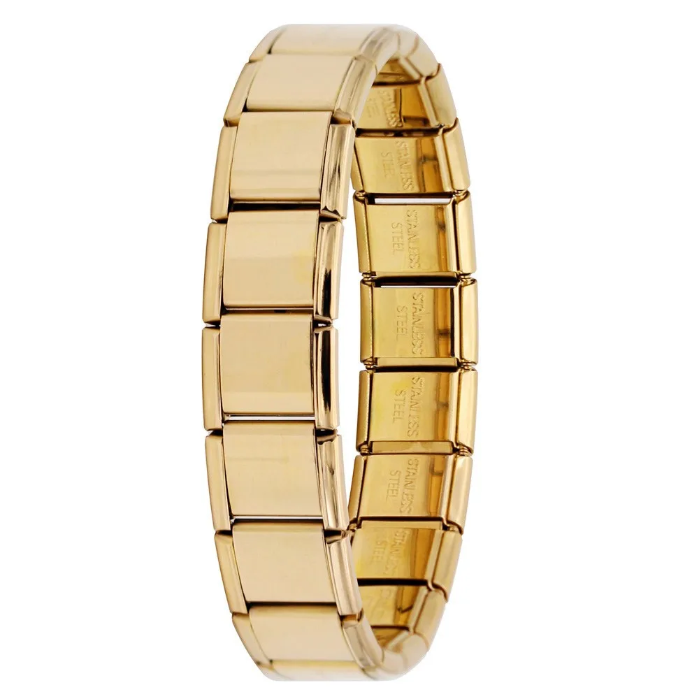 Gold Bracelet Hapiship, новинка, мужская мода,, Маргаритка, китайский характер, шарм, подходит для 13 мм, браслет, серебро, нержавеющая сталь, изготовление ювелирных изделий, DJ172 - Окраска металла: Gold Bracelet