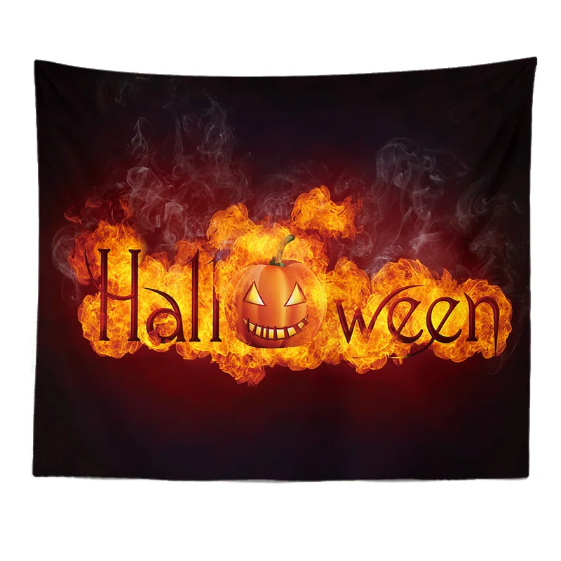 

Multi-size Halloween Decoration Tapestry Pumpkin Halloween Props Witch Ghost Castle Background Cloth Tapestry Hanging Home Decor