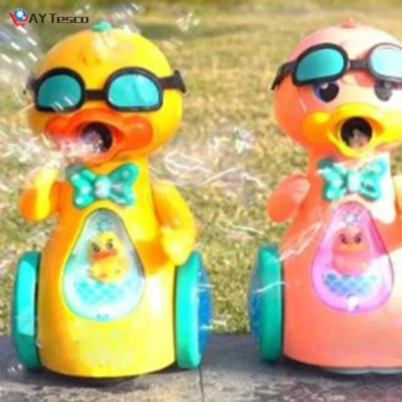 

Милая утка, пузырьки, фотопузырьковая машина, автоматическая воздуходувка пузырьков с музыкой светильник для детских игрушек