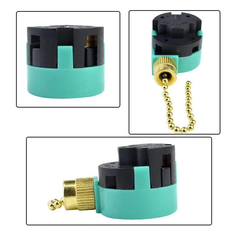 

3 Pack Ceiling Fan Switch Switch Replacement Speed Control for Ceiling Fan Light, Wall Lamps, Cabinet Light
