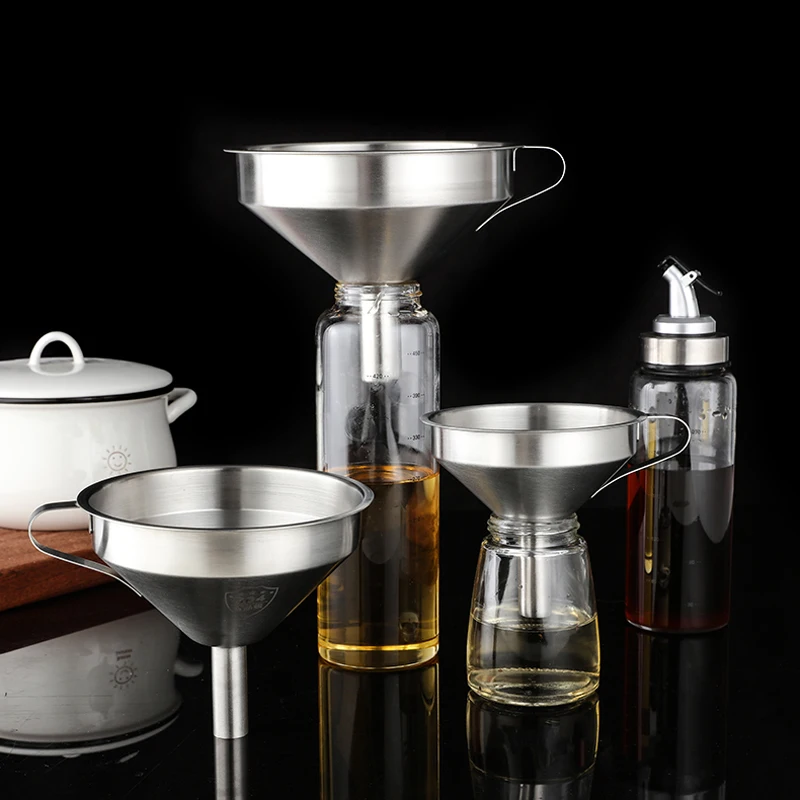 Набор воронок из нержавеющей стали 3 шт. воронки с широким горлышком для жидкости