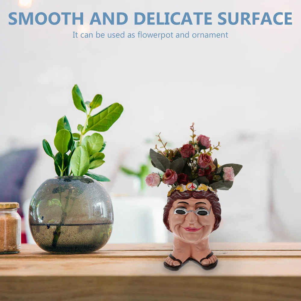 

Resin Craft Succulent Flower Pot Home Tabletop Decoration Ornament