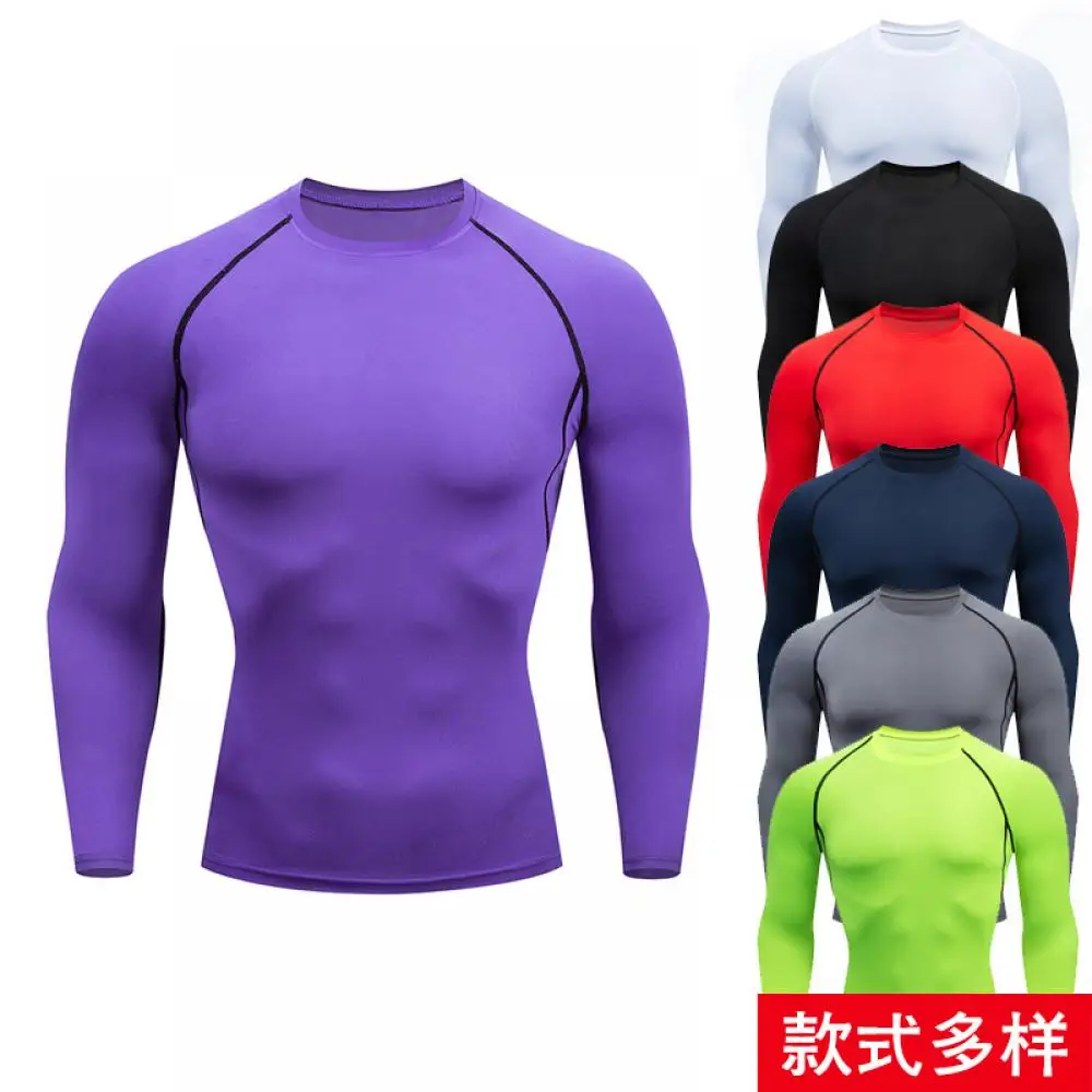 

Men's Tops, Fitness Clothing, Tights, Quick-Drying Stretch Compression, Running T-Shirts, Casual Sports Tops, Men's Clothing