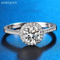 925 sterling silver rings for women 0 5ct 1ct 2ct pass diamond test real moissanite ring wedding engagement bands fine jewelry
