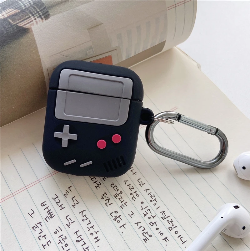 

Game Console Case For AirPods Pro 1 2 Case Fashion Retro Game Earphone Case for Airpods 1 2 Cute 3D Soft Silicone Cover Keychain