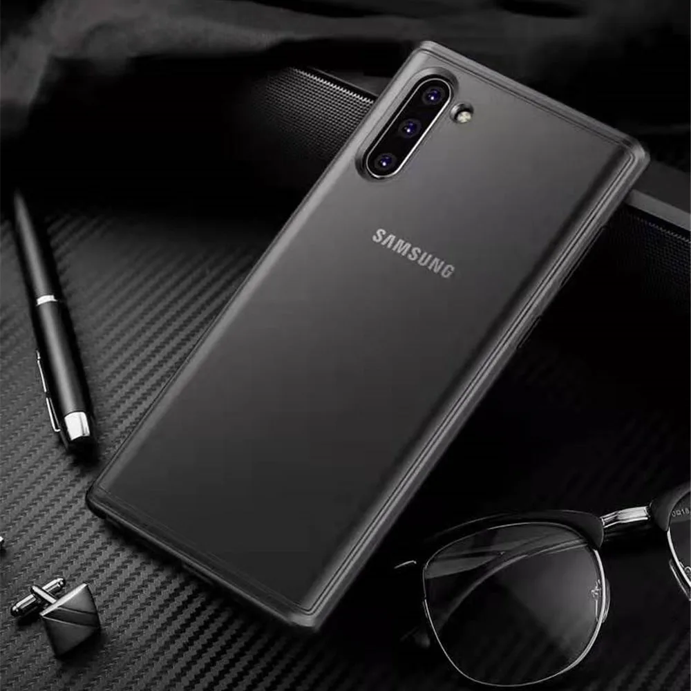 Чехол для телефона samsung Galaxy Note 10 чехол Pro Plus 5G Роскошный Матовый Мягкий
